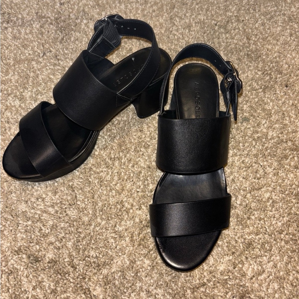 Aerosoles Camera Black Heels Size 5.5